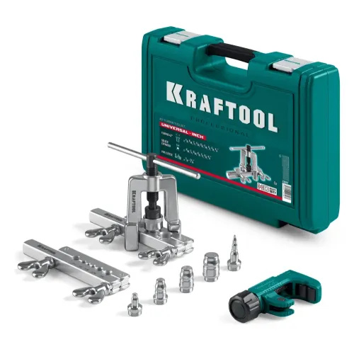 KRAFTOOL Universal-INCH 1/8 - 3/4″, набор для развальцовки и резки (23607)