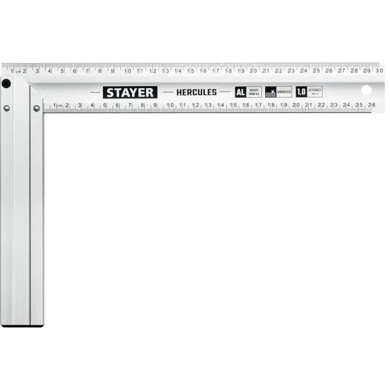STAYER 300 мм, жесткий столярный угольник, Professional (3432-30)
