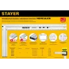 STAYER 300 мм, жесткий столярный угольник, Professional (3432-30)