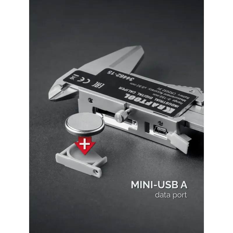 KRAFTOOL HC-150, 150 мм, штангенциркуль твердосплавный (34462-15)