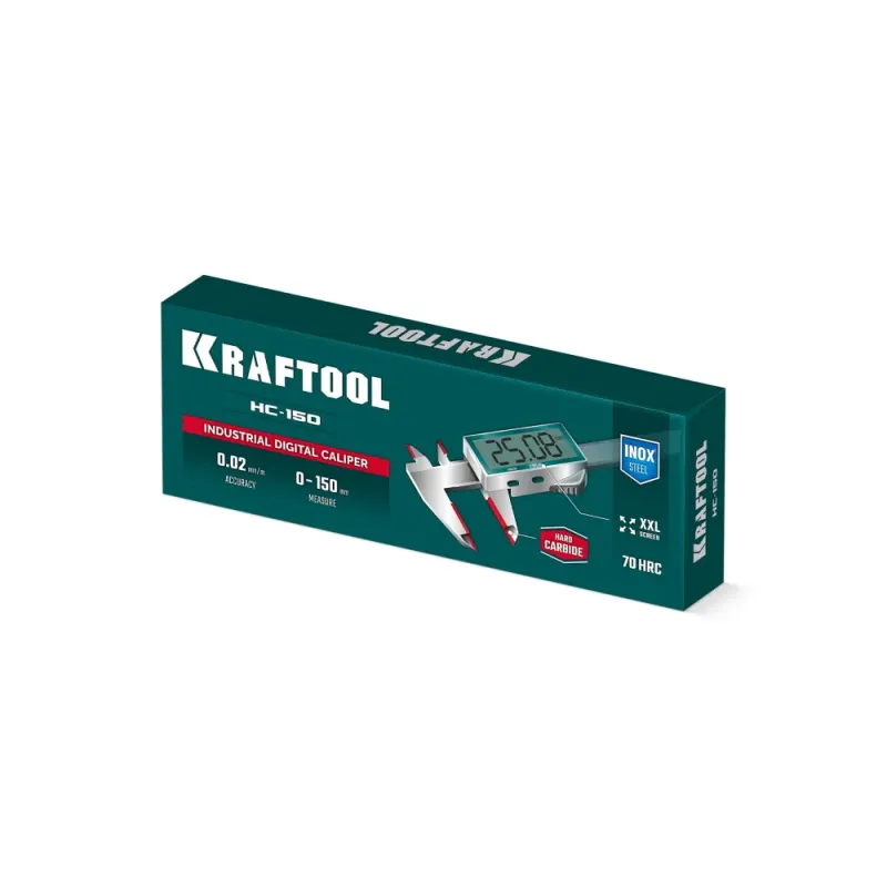 KRAFTOOL HC-150, 150 мм, штангенциркуль твердосплавный (34462-15)