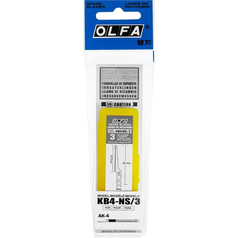 OLFA 6 мм, для ножа, пильные лезвия (OL-KB4-NS/3)