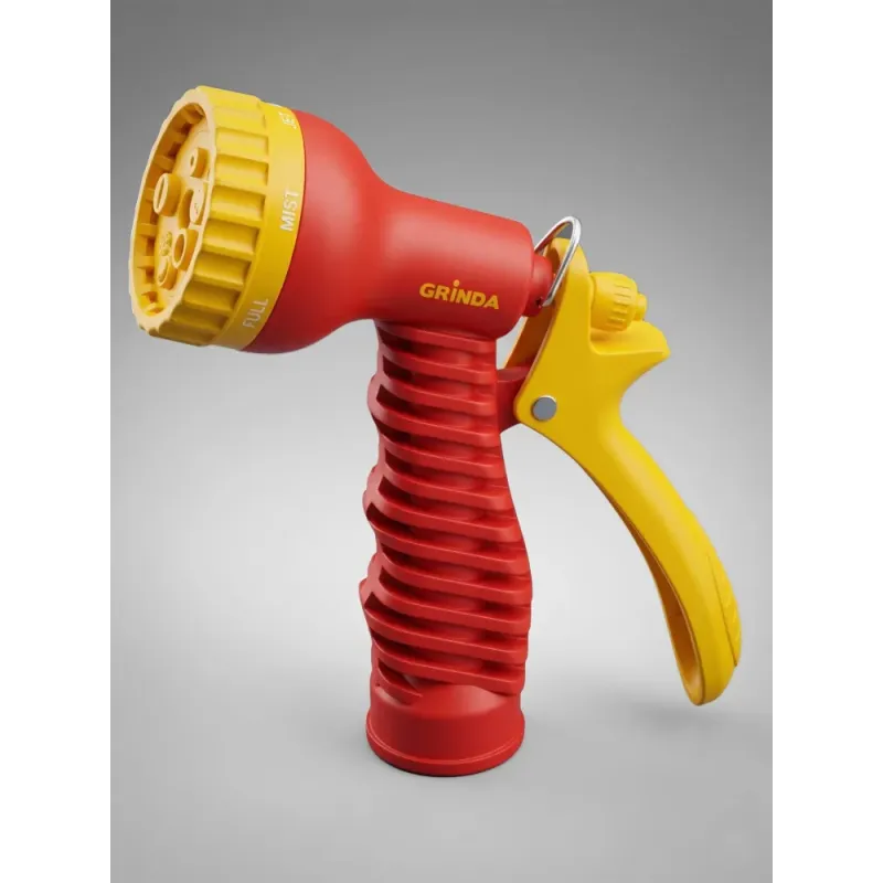 GRINDA PS-22, удлиняющийся шланг 7.5 - 22.5 м, пистолет поливочный, коннекторы, поливочный набор (428496-22)