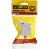 STAYER MAXElectro, белая, 16 А/220 В, 1300 Вт, угловая вилка (55161-W)