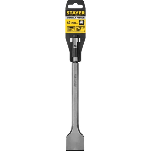STAYER Gorilla Force, 40 х 250 мм, SDS-Plus, плоское зубило, Professional (29353-40-250)