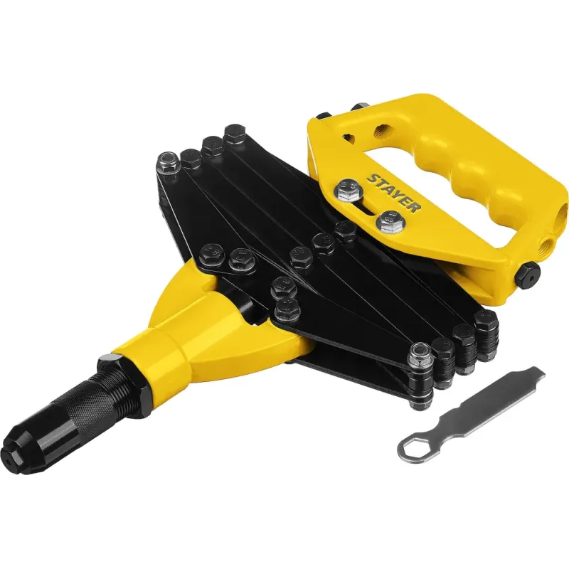 STAYER PRO-FIX, 3.2 - 6.4 мм, рычажно-складной заклепочник, Professional (3115)
