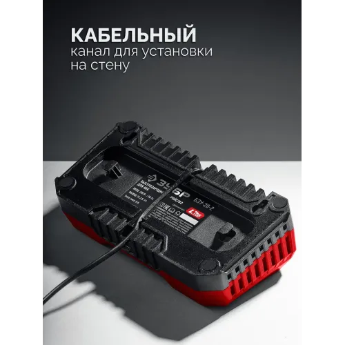 ЗУБР 20 В, 2 порта, 2 х 3 А, зарядное устройство для LMS АКБ (БЗУ-20-2)