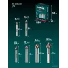 KRAFTOOL EXTREM, 6 шт (6.3, 8.3, 10.4, 12.4, 16.5, 20.5 мм), Z3, 90°, сталь M35, U-образная спираль, набор зенковок (29734-H6)