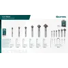 KRAFTOOL EXTREM, 6 шт (6.3, 8.3, 10.4, 12.4, 16.5, 20.5 мм), Z3, 90°, сталь M35, U-образная спираль, набор зенковок (29734-H6)