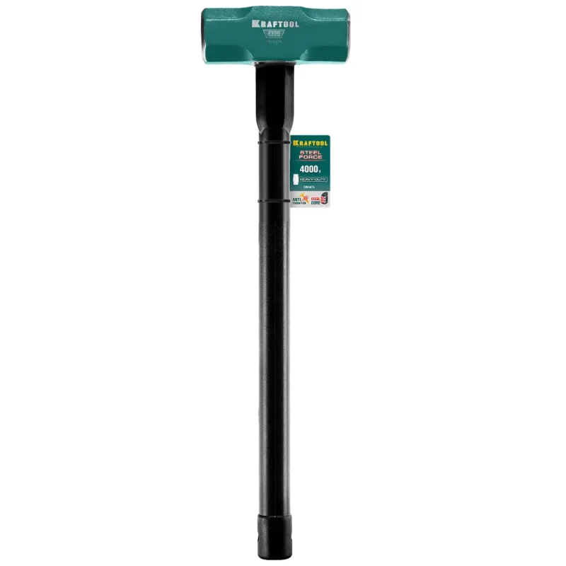 KRAFTOOL Steel FORCE, 4 кг, кувалда со стальной удлинённой обрезиненной рукояткой (2009-4)