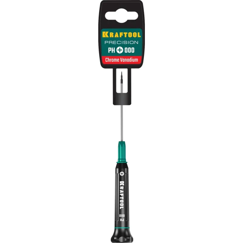 KRAFTOOL Precision PH000, отвертка для точных работ (25682-000)