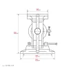 KRAFTOOL 3D Multi-Purpose, 125 мм, Чугунные слесарные тиски (32706-125)