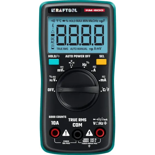 KRAFTOOL KM-600 цифровой мультиметр (59854)