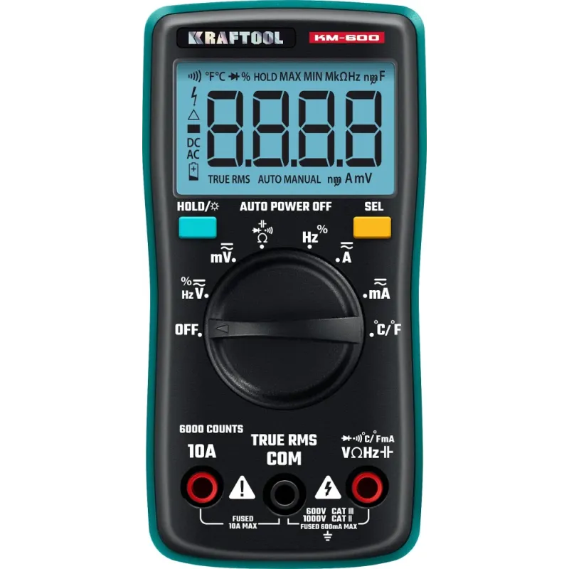 KRAFTOOL KM-600 цифровой мультиметр (59854)
