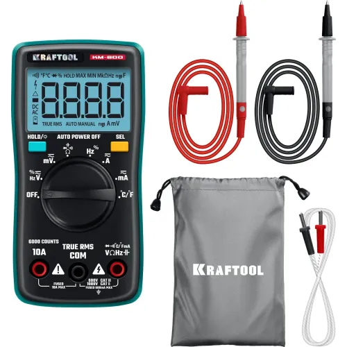KRAFTOOL KM-600 цифровой мультиметр (59854)