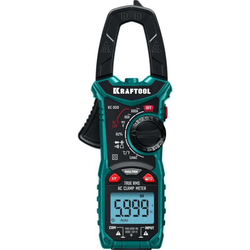 KRAFTOOL KC-300 Цифровые токовые клещи (59832)