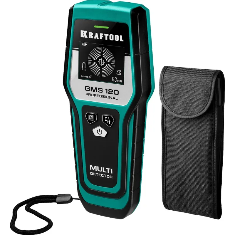 KRAFTOOL GMS-120, ЖК дисплей, универсальный детектор проводки (45298)