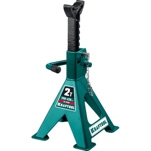 KRAFTOOL S-PIN, 2 т, 290 - 420 мм, усиленная страховочная подставка со штифтом (43465-2)