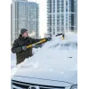 STAYER телескопическая щётка с поворотной головой и водосгоном от снега автомобильная, 990-1445 мм (61042-145)