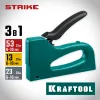 KRAFTOOL STRIKE 53, 3-в-1: тип 53 (A/10/JT21) 23GA (6 - 10 мм)/13/23, пластиковый мощный степлер (3189)