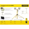 STAYER LED-MAX, 2 х 30 Вт, 6500 К, IP 65, 1.6 м, светодиодные прожекторы на штативе (56925-2-30)