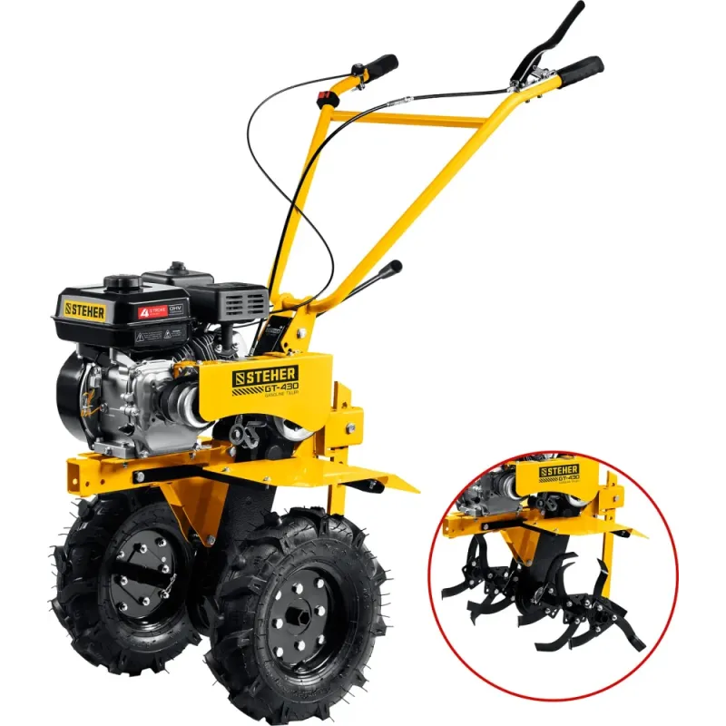 STEHER 7 л.с., мотоблок с понижающей передачей (GT-430)