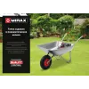MIRAX WM-16, 4″ х 329 мм, для тачки (арт. 39900), ударопрочный пластик, пневматическое колесо (39916)