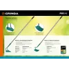 GRINDA PH-225 ALU, 225 х 80 х 1465 мм, D-образный профиль, углеродистая сталь, антикор. покрытие, алюминиевый черенок, мотыга, PROLine (39599)