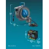 GRINDA HRA-20, шланг 20м x 1/2″, на поворотном кронштейне настенная, поливочный набор 4 предмета, катушка автоматическая со шлангом ProLine (428470)