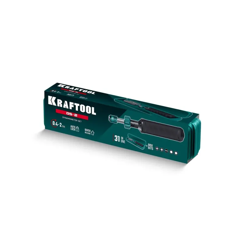 KRAFTOOL DS-2 0.4-2 Нм, динамометрическая отвертка (64034)