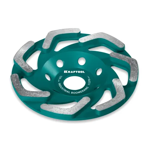 KRAFTOOL Boomerang d 125 мм, сегментная алмазная чашка, INDUSTRIAL (33445-125)
