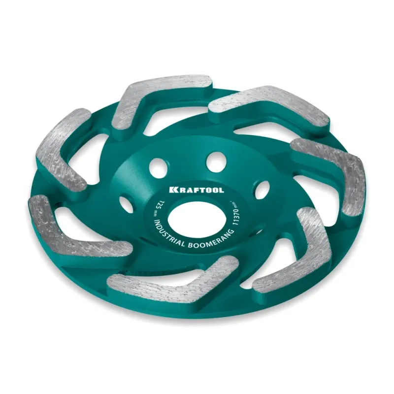 KRAFTOOL Boomerang d 125 мм, сегментная алмазная чашка, INDUSTRIAL (33445-125)