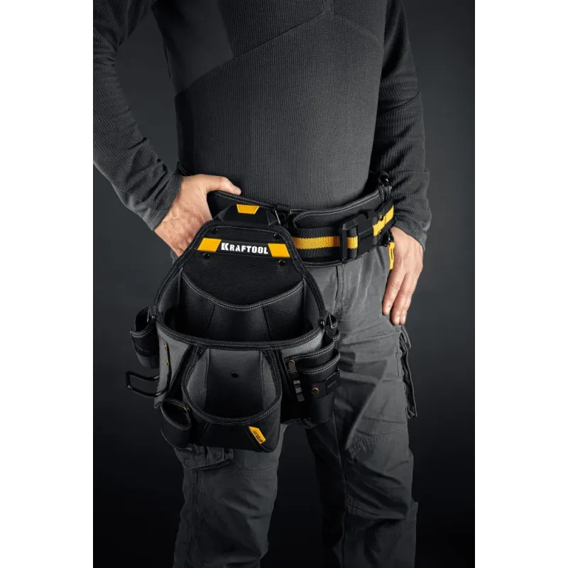 KRAFTOOL KPB-20 поясная сумка с быстросъёмным креплением FastClip, 320 х 310 мм (38767)