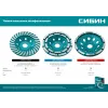 СИБИН d 125 мм, однорядная алмазная шлифовальная чашка (33442-125)