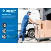 ЗУБР d 125 мм, г/п 100 кг, игольчатый подшипник, резина/металл, поворотное колесо c тормозом, Профессионал (30936-125-B)