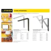 STAYER 250 х 200 х 30 х 4 мм, оцинкованный, усиленный уголок-кронштейн (37421-5)