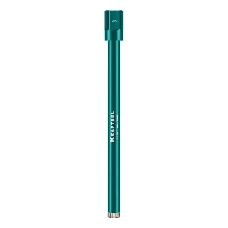 KRAFTOOL DIAMOND 32 мм (450 мм, 1 1/4″, лазерная сварка, сухое сверление с микроударом), алмазная коронка по железобетону (29825-032)
