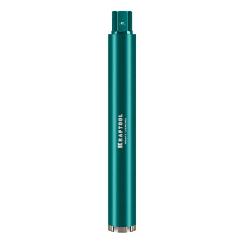 KRAFTOOL DIAMOND 62 мм (450 мм, 1 1/4″, лазерная сварка, сухое сверление с микроударом), алмазная коронка по железобетону (29825-062)