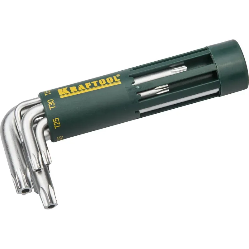 KRAFTOOL TH, 8 шт, набор коротких ключей TORX (27433-1)