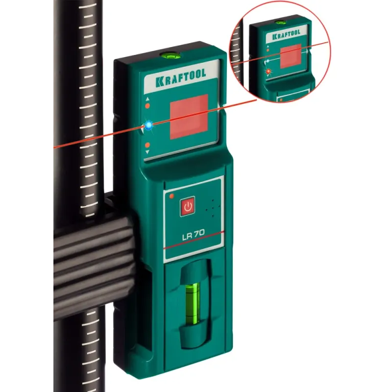 KRAFTOOL LR 70, детектор для линейного нивелира (34607)
