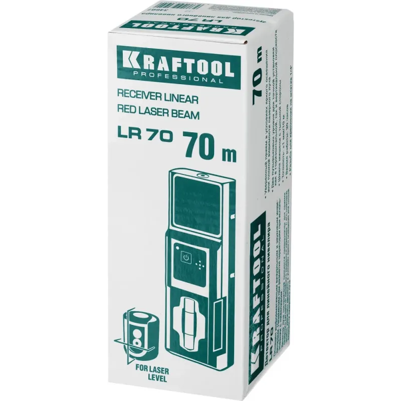 KRAFTOOL LR 70, детектор для линейного нивелира (34607)