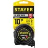 STAYER BlackMax, 10 м х 25 мм, рулетка с двумя фиксаторами, Professional (3410-010)
