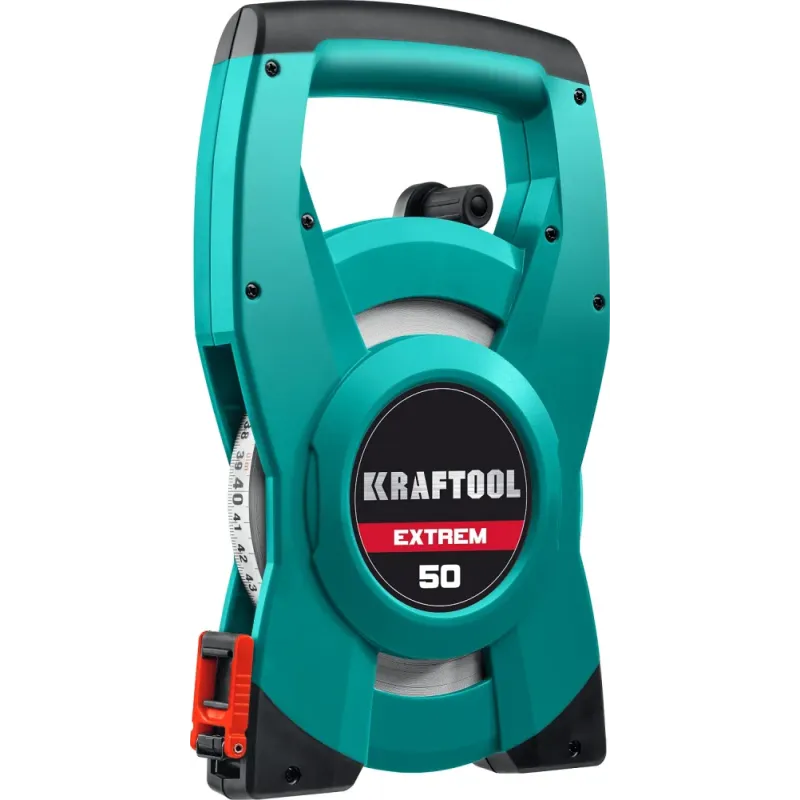 KRAFTOOL 50 м, геодезическая стальная мерная лента (34185-50)