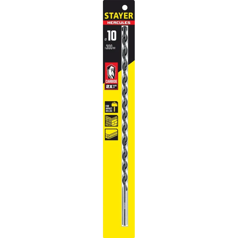 STAYER Hercules, 10 x 300 мм, cверло по бетону, Professional (2915-300-10)