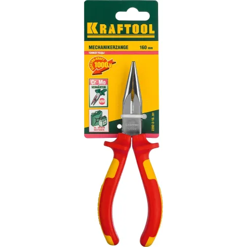 KRAFTOOL Electro-Kraft, 160 мм, тонкогубцы (2202-3-16)