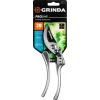 GRINDA P-21, 210 мм, углеродистая сталь, хромированное покрытие, с алюминиевыми коваными рукоятками, плоскостной секатор, PROLine (423421)