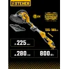 STEHER d225 мм, 800 Вт, сменные основания, подсветка, шлифовальная машина для стен (жираф) (DWC-800)