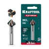 KRAFTOOL EXTREM, d 20.5х10х63 мм, Z3, 90°, сталь M35, U-образная спираль, зенковка (29734-10)