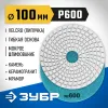 ЗУБР 100 мм, №600, мокрое шлифование, алмазный гибкий шлифовальный круг АГШК, Профессионал (29866-600)
