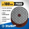ЗУБР 100 мм, №600, сухое шлифование, алмазный гибкий шлифовальный круг АГШК, Профессионал (29868-600)